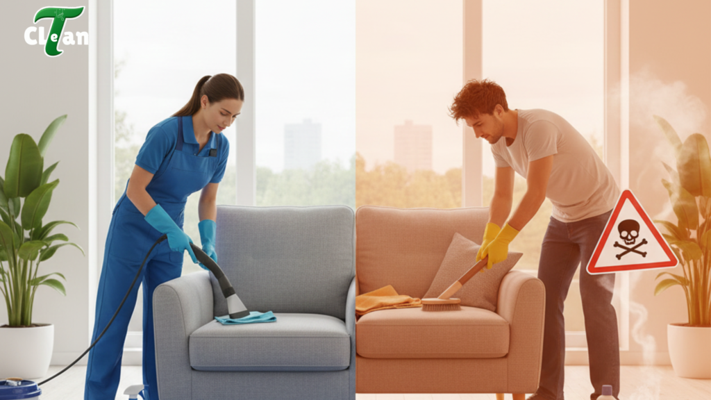 طرق تنظيف كنب في دبي